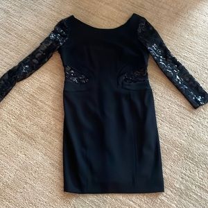 Designer Basler  dress . Shortened to fit 5 ft Tall . Stunning with sequins.